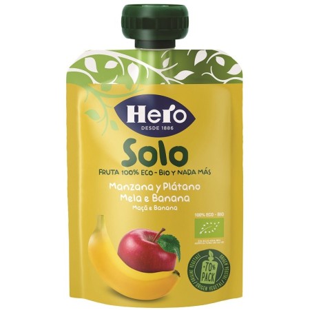 Hero Solo Frutta Frullata 100% Bio Mela Banana 100 g