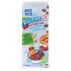 Rice&Rice Riso Fruit Merendina Ai Frutti Rossi Senza Glutine 6x33 g Rice&Rice Riso Fruit Merendina Ai Frutti Rossi Senza Glutine 6x33 g