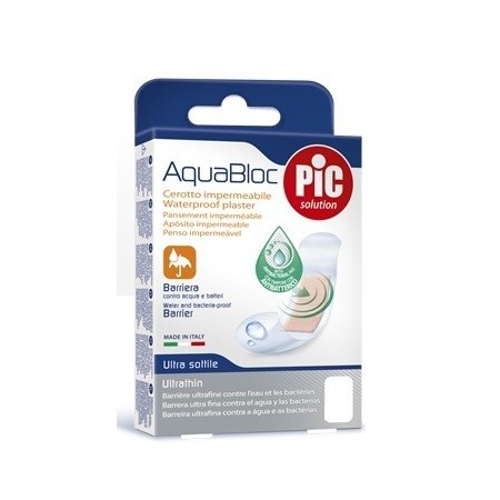 Pic Aquabloc Cerotti Antibatterici Impermeabili 5 x 7 cm 5 Pezzi