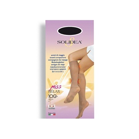Solidea Miss Relax 100 DEN Gambaletto Compressivo Colore Cammello Taglia 2