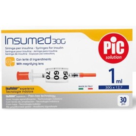 Pic Siringa Per Insulina 1ml 30g 12,7mm 30 Pezzi Pic Siringa Per Insulina 1ml 30g 12,7mm 30 Pezzi