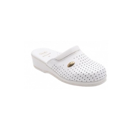 Dr. Scholl Clog Back Guard Pelle Bianco n°36