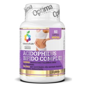 Optima Colours Of Life Acidophilus-Bifido Complex Integratore Probiotici 60 Capsule Optima Colours Of Life Acidophilus-Bifido Complex Integratore Probiotici 60 Capsule