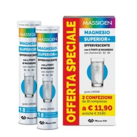 Massigen Magnesio Superior  Effervescente Integratore 18  18 Compresse PROMO Massigen Magnesio Superior  Effervescente Integratore 18  18 Compresse PROMO