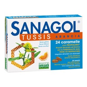 Sanagol Tuss Rinfrescanti Gusto Arancia 24 Caramelle Sanagol Tuss Rinfrescanti Gusto Arancia 24 Caramelle