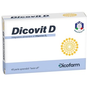 Dicofarm Dicovit D Integratore Vitamina D3 Bambino 45 Perle Dicofarm Dicovit D Integratore Vitamina D3 Bambino 45 Perle