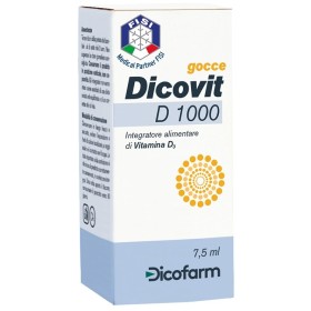 Dicovit D Gocce Integratore di Vitamina D 7,5 ml Dicovit D Gocce Integratore di Vitamina D 7,5 ml
