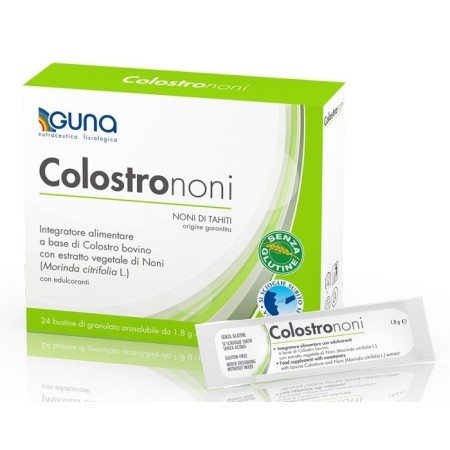 Guna ColostroNoni Integratore Intestinale 24 Bustine Orosolubili