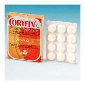 Coryfin C Senza Zucchero Caramelle Agli Agrumi Integratore 24 Pezzi Coryfin C Senza Zucchero Caramelle Agli Agrumi Integratore 24 Pezzi