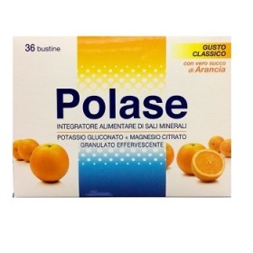 Polase Classico Integratore Sali Minerali con Magnesio e Potassio Gusto Arancia 36 Bustine Polase Classico Integratore Sali Minerali con Magnesio e Potassio Gusto Arancia 36 Bustine
