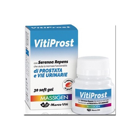 Massigen Vitiprost Integratore Prostata e Vie Urinarie 30 Perle Softgel