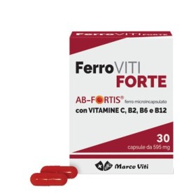 Marco Viti Ferroviti Forte Integratore per Ferro 30 Capsule Marco Viti Ferroviti Forte Integratore per Ferro 30 Capsule