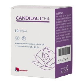Candilact E4 Integratore Benessere Vaginale 10 Capsule Candilact E4 Integratore Benessere Vaginale 10 Capsule