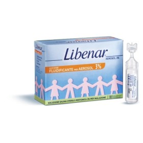 Libenar Aerosol 3% Fiale Soluzione Salina Ipertonica 18 Flaconcini Libenar Aerosol 3% Fiale Soluzione Salina Ipertonica 18 Flaconcini