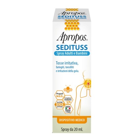 Apropos Sedituss Spray Per La Gola Adulti Bambini 20 ml