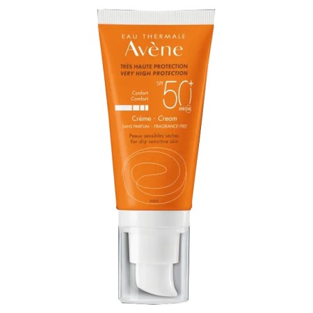 Avène Solare Crema Viso Senza Profumo SPF 50  Protezione Molto Alta 50 ml