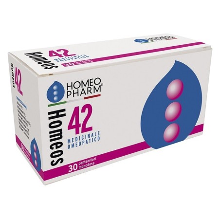 Homeos 42 Globuli Trattamento Omeopatico per la Prevenzione influenzale 30 tubi Monodose