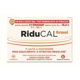 Riducal Grassi Integratore Controllo del Peso 30 Compresse Riducal Grassi Integratore Controllo del Peso 30 Compresse