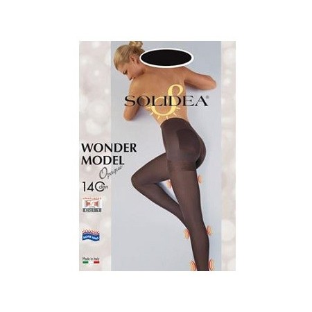 Solidea Wonderl Model Opaque 140 DEN Collant Compressivo Colore Nero Taglia 2