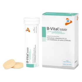B-vital Totale Integratore Vitamina B Gusto Arancia 20 Compresse Effervescenti B-vital Totale Integratore Vitamina B Gusto Arancia 20 Compresse Effervescenti