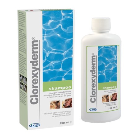 Icf Clorexyderm Shampoo Disinfettante Cani E Gatti 250 Ml