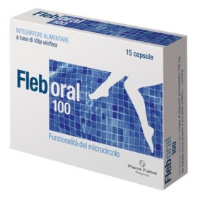 Fleboral 100 mg Integratore Microcircolo 15 Capsule Fleboral 100 mg Integratore Microcircolo 15 Capsule