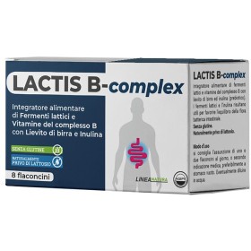 Lactis B Complex Integratore 8 Flaconcini da 10 ml Con Tappo Serbatoio Lactis B Complex Integratore 8 Flaconcini da 10 ml Con Tappo Serbatoio