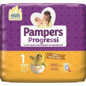 Pampers Progres Sensitive New Born 2-5 Kg 28 Pezzi Pampers Progres Sensitive New Born 2-5 Kg 28 Pezzi