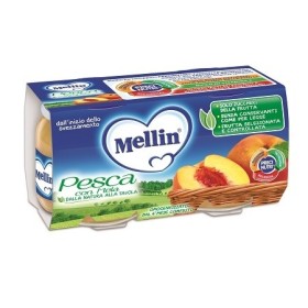 Mellin Omogeneizzato di Frutta Pesca Con Mela 2 x 100g Mellin Omogeneizzato di Frutta Pesca Con Mela 2 x 100g