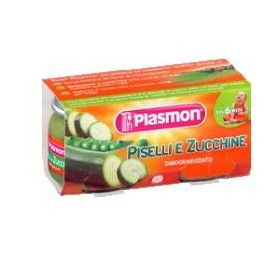 Plasmon Omogenizzati Piselli e Zucchine 2 Vasetti da 80 g Plasmon Omogenizzati Piselli e Zucchine 2 Vasetti da 80 g