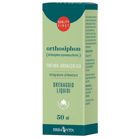 Erba Vita Ortosiphon Foglie Tintura Idroalcolica Drenante 50 ml