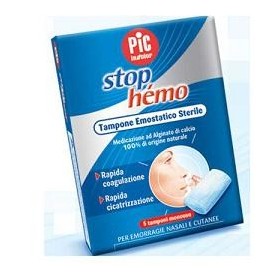 Pic Stop Hemo Tampone Emostatico per Piccole Emorragie Nasali e Cutanee 5 Pezzi Pic Stop Hemo Tampone Emostatico per Piccole Emorragie Nasali e Cutanee 5 Pezzi