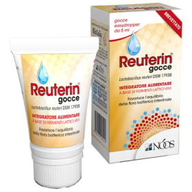 Reuterin Gocce Integratore Fermenti Lattici Vivi 5 ml Reuterin Gocce Integratore Fermenti Lattici Vivi 5 ml