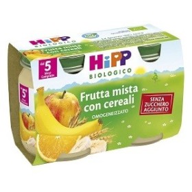 Hipp Biologico Omogeneizzato Di Frutta Mista Con Cereali 2 x 125 g Hipp Biologico Omogeneizzato Di Frutta Mista Con Cereali 2 x 125 g
