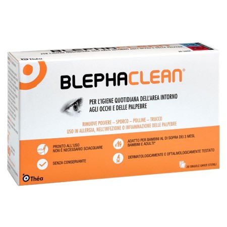 Blephaclean Garze Sterili Oculari 20 Pezzi