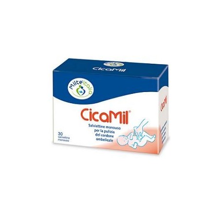 Cicamil Salviettine Monouso Pulizia Cordone Ombellicale 30 Pezzi