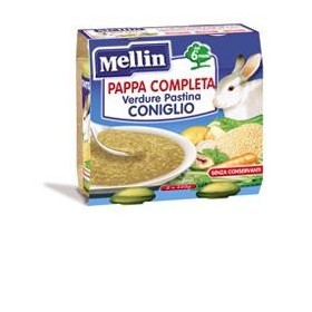 Mellin Pappa Completa Verdure Pastina Coniglio 2 x 250g Mellin Pappa Completa Verdure Pastina Coniglio 2 x 250g