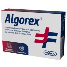 Algorex Integratore Microcircolo Ippocastano Vite Rossa e Ananas 30 Compresse Algorex Integratore Microcircolo Ippocastano Vite Rossa e Ananas 30 Compresse