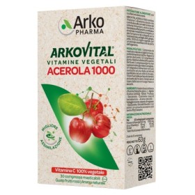 Arkovital Acerola 1000 Integratore 30 Compresse Masticabili Arkovital Acerola 1000 Integratore 30 Compresse Masticabili