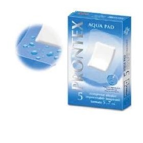 Safety Prontex Aqua Pad Medicazione Sterile In TNT Resistente All'acqua 5x7 cm 5 Pezzi Safety Prontex Aqua Pad Medicazione Sterile In TNT Resistente All'acqua 5x7 cm 5 Pezzi
