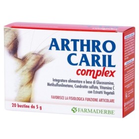 Farmaderbe Arthrocaril Complex Integratore 20 Bustine 5 g Farmaderbe Arthrocaril Complex Integratore 20 Bustine 5 g