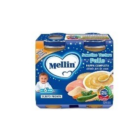 Mellin Pappa Completa Omogeneizzato di Pollo e Verdure 2 x 200 g Mellin Pappa Completa Omogeneizzato di Pollo e Verdure 2 x 200 g