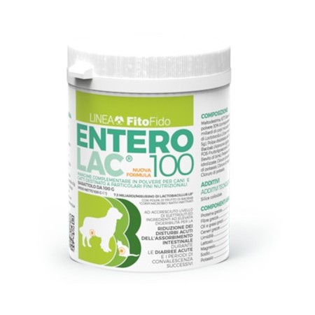 Trebifarma Enterolac Integratore Flora Intestinale Cani e Gatti 100 Gr