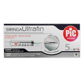 Pic Siringa Ultrafine Sterile da 5 ml 10 Pezzi Pic Siringa Ultrafine Sterile da 5 ml 10 Pezzi