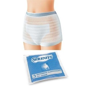 Serenity Mutandina Elastica A Rete Per Pannoloni Taglia XXL 3 Pezzi Serenity Mutandina Elastica A Rete Per Pannoloni Taglia XXL 3 Pezzi