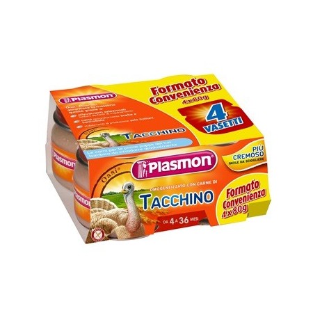 PLASMON OMOG TACCHINO 4X80G