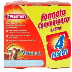 PLASMON OMOG VITELLO 4X80G PLASMON OMOG VITELLO 4X80G