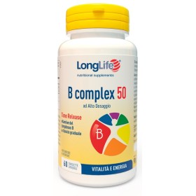 Longlife B Complex 50 T/R Integratore Vitaminico 60 Tavolette Longlife B Complex 50 T/R Integratore Vitaminico 60 Tavolette