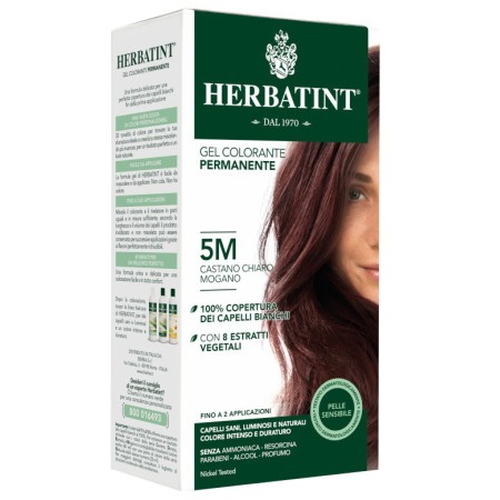 Herbatint Tintura Capelli Gel Permanente 5M Castano Chiaro Mogano 150 ml