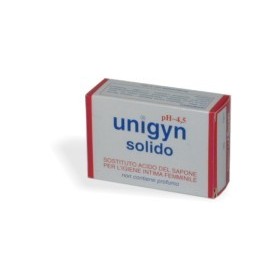 Unigyn Solido Sapone Detergente pH 4.5 Igiene Intima 100 g Unigyn Solido Sapone Detergente pH 4.5 Igiene Intima 100 g